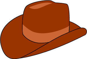 Classic Brown Cowboy Hat - Western Style Illustration
