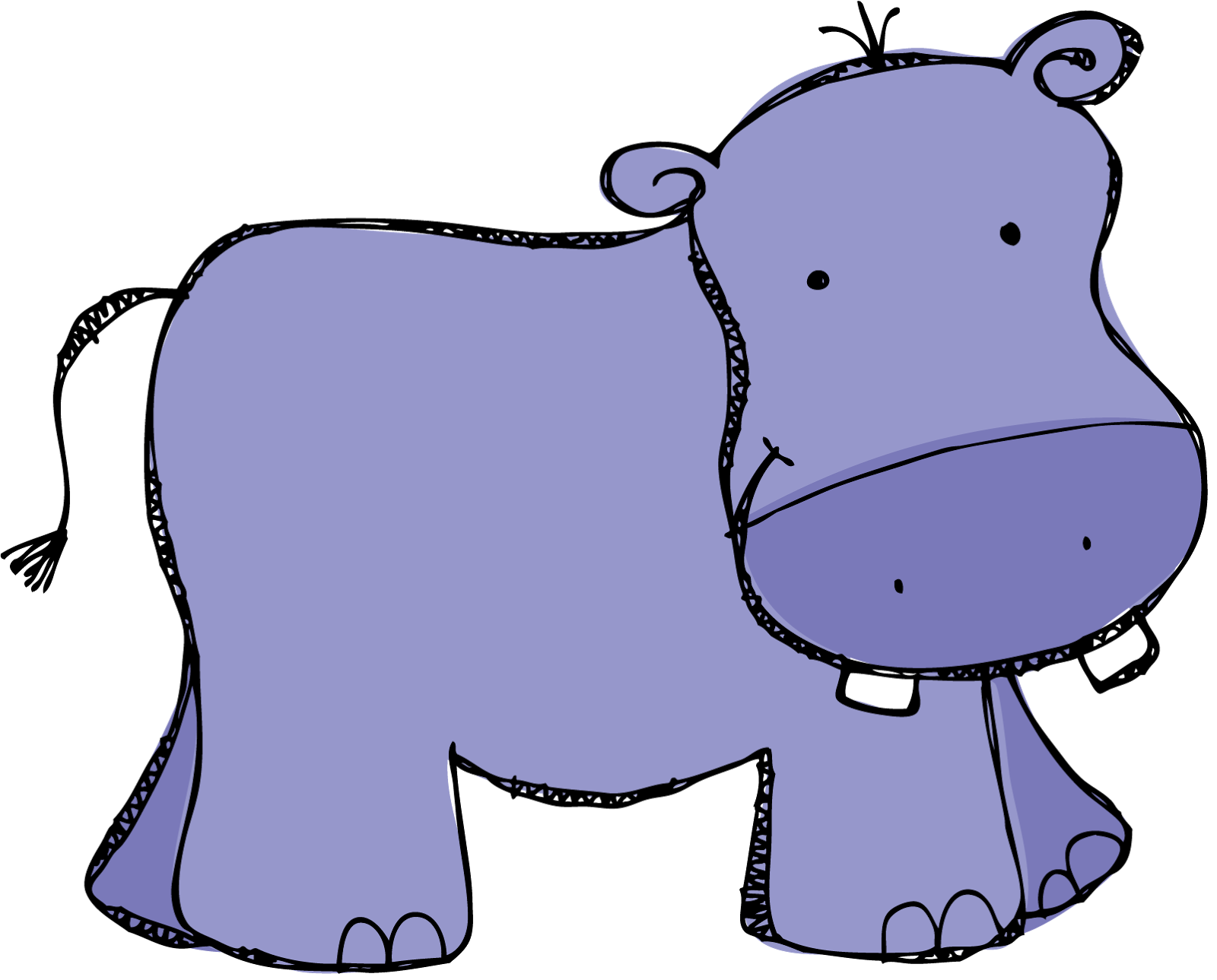 cartoon hippo png - Clip Art Library