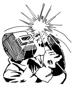 Welding Process Illustration - Safety, Technique, and Industrial Craft
