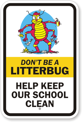 Littering Sign