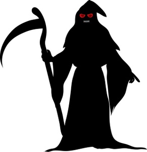 Grim reaper clip art clipart image 