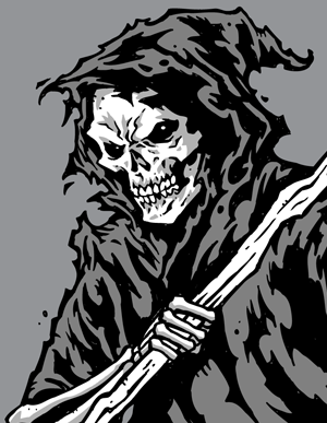 Grim reaper vector graphics vector genius clipart image 