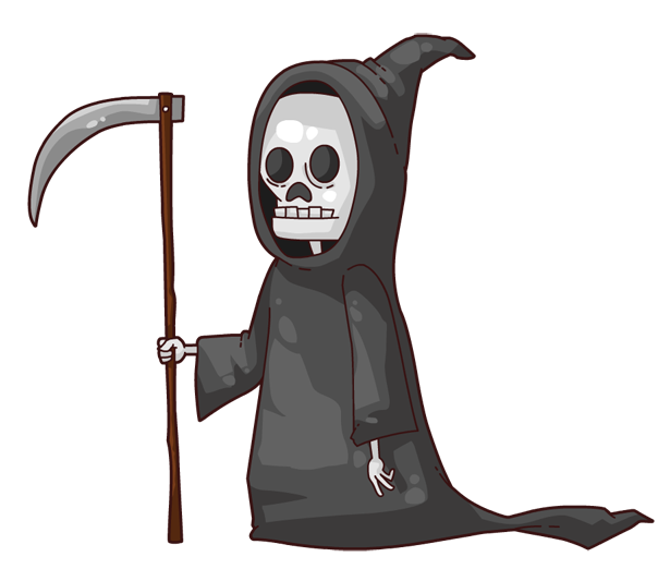 Large grim reaper clip art image 