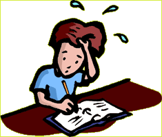 Student Taking A Test Clip Art 