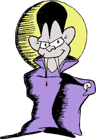 Spooky Vampire Cartoon Illustration for Halloween & Kids’ Content