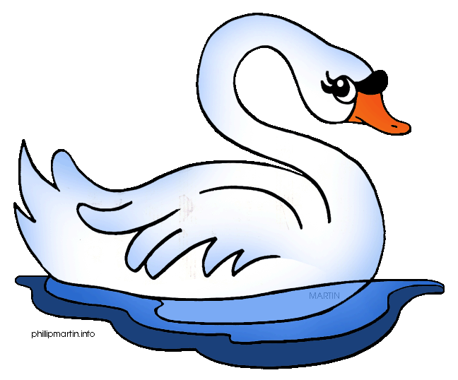 Swan clip art vector swan graphics image 