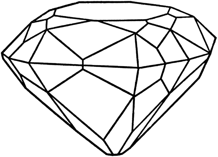 Diamond Illustration - Classic Round Brilliant Cut Diagram