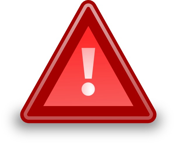 Warning Sign Icon - High-Visibility Hazard Alert Symbol