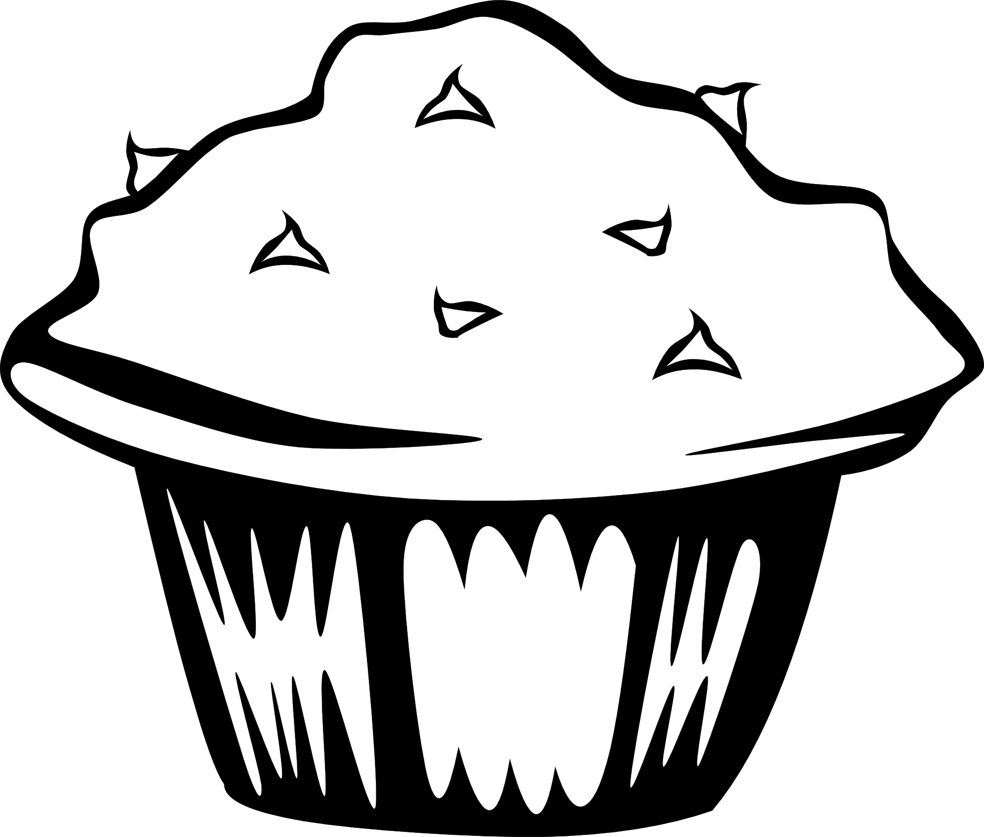 muffin-clipart-black-and-white-clip-art-library