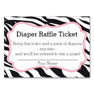Diaper Raffle Ticket Template - Free Printable for Baby Showers