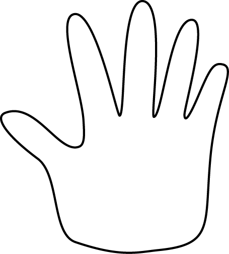 drawing of hand for kids - Clip Art Library