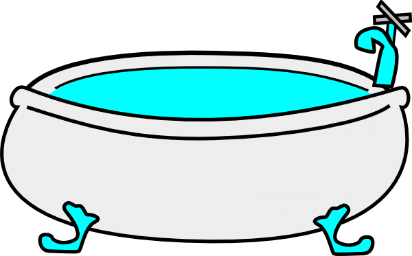 Clawfoot Bathtub Illustration - Clean, Modern Vector Design