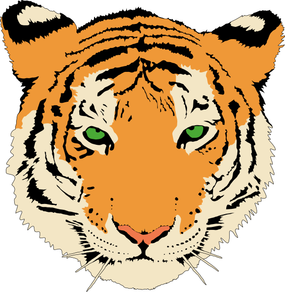 Clip Art Tiger Face Clip Art Library