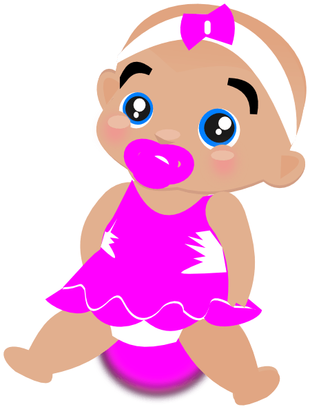 Baby Girl Text Clipart - Clip Art Library