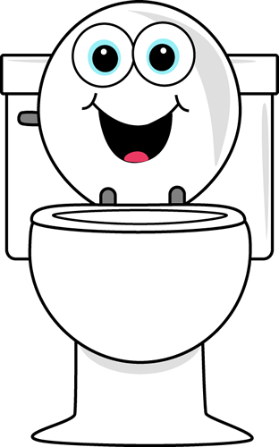 Funny toilet clipart