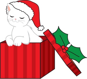 funny christmas cat clip art