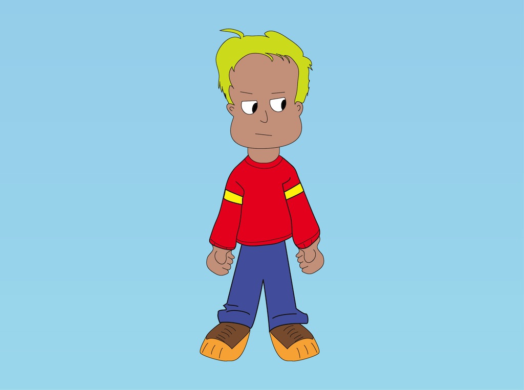 blonde boy cartoon character list - Clip Art Library