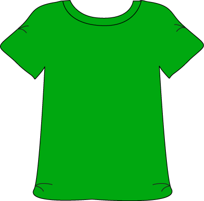 clip art green shirt - Clip Art Library