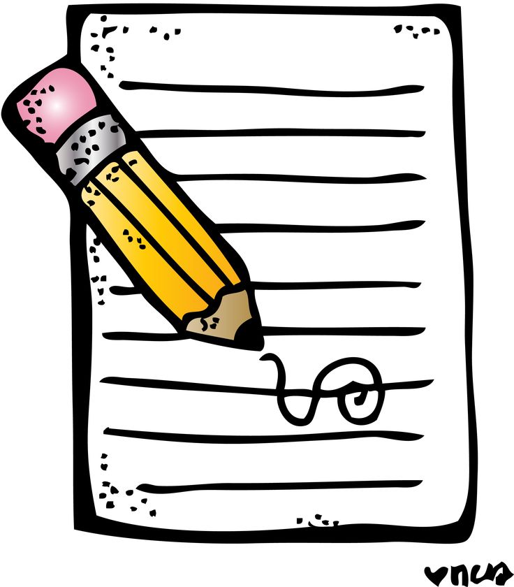 Pencil and Lined Paper Illustration for Writing, Education, or Note-Taking Content