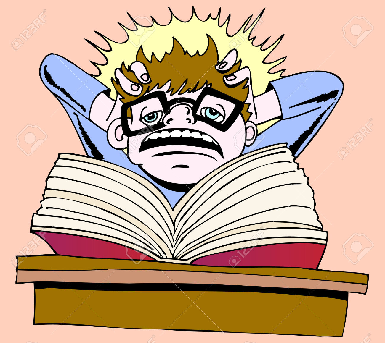 frustrated student clip art