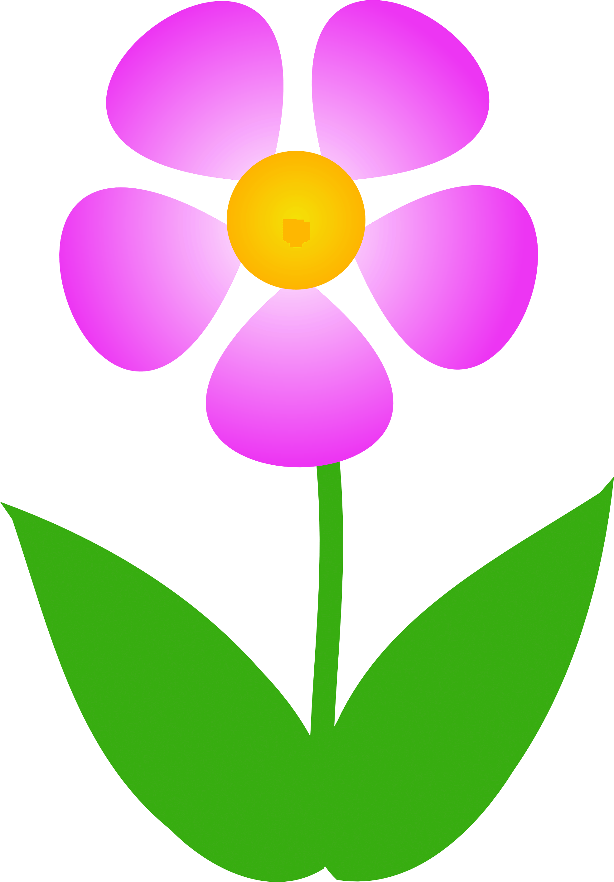 Vibrant Pink Flower Illustration - Free Vector Graphic for Design Projects