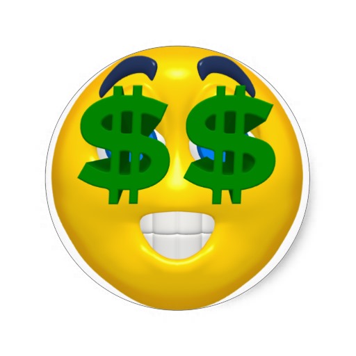 face with money eyes - Clip Art Library