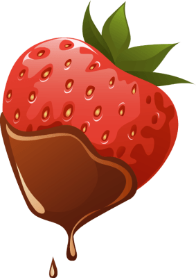 Chocolate-Dipped Strawberry | Gourmet Dessert Illustration