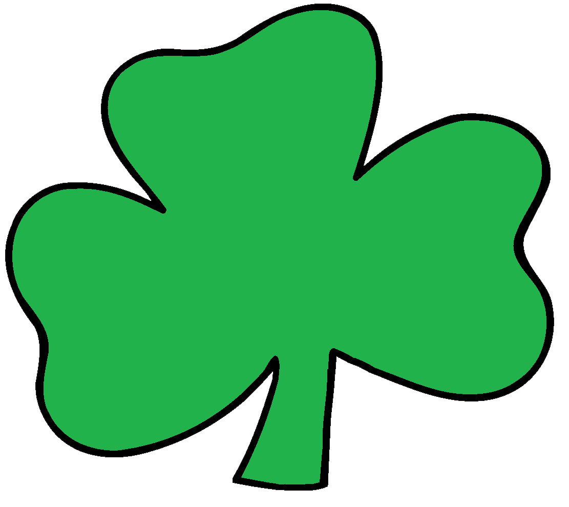 Clip Art Shamrocks - Clip Art Library