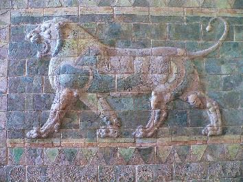Lion Relief from the Ishtar Gate of Babylon - Ancient Mesopotamian Art