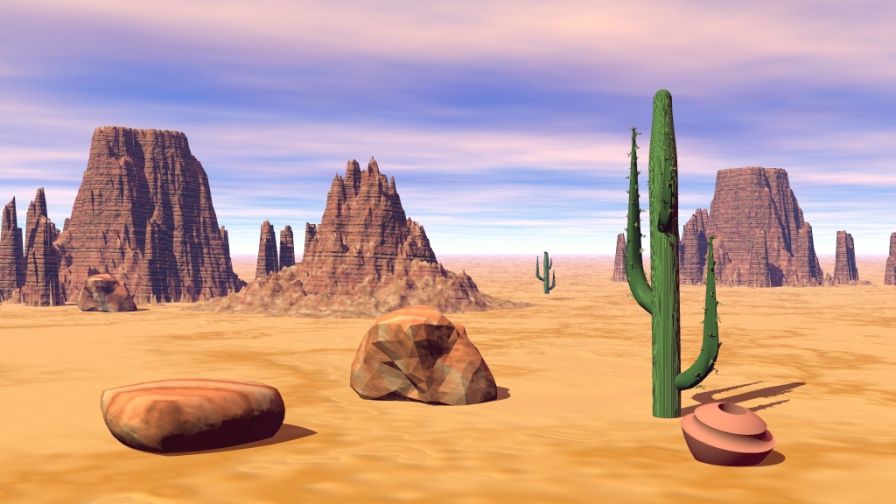 Desert Scene Cliparts: Capturing the Serenity and Beauty of Arid Landscapes