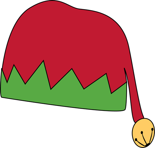 Festive Elf Hat Illustration - Holiday Decor & Costume Accessory