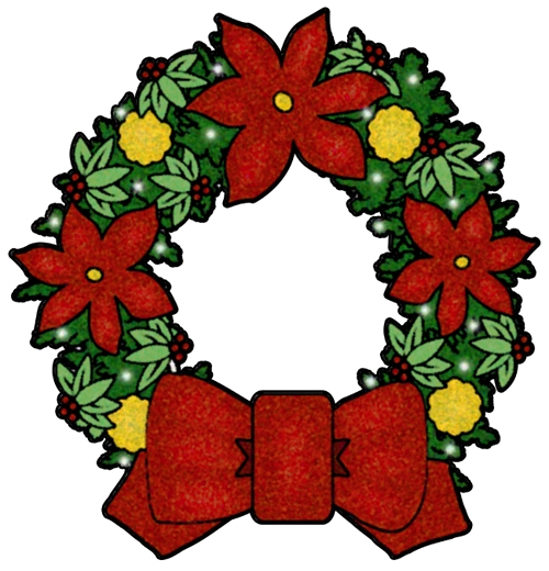 Classic Christmas Wreath with Poinsettias and Red Bow - Holiday Decor Inspiration