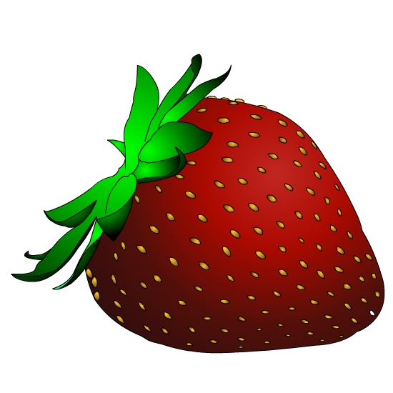 Fresh Strawberry Illustration - High-Quality Food Graphic for Recipes & Blogs