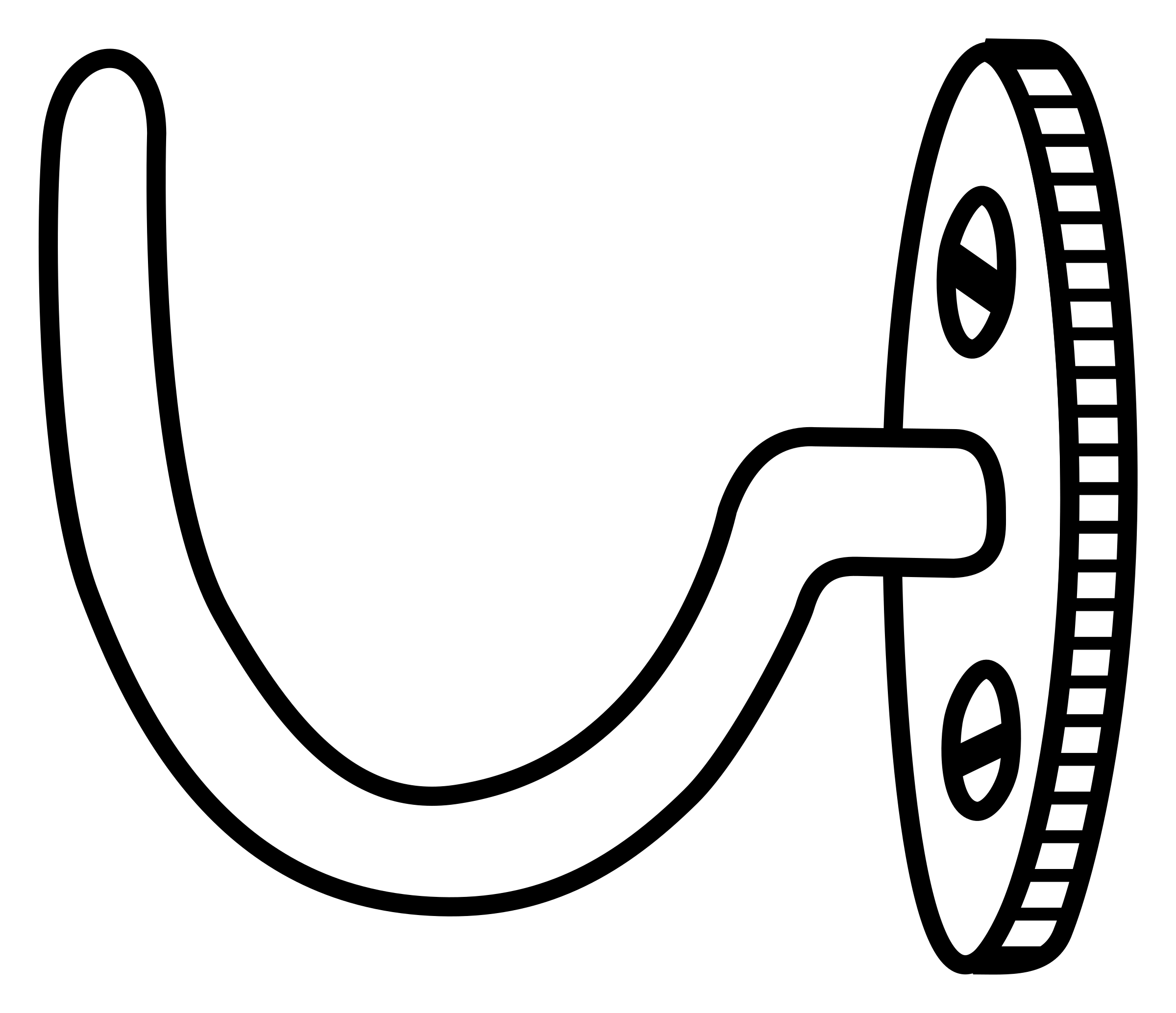Hook clipart black and white
