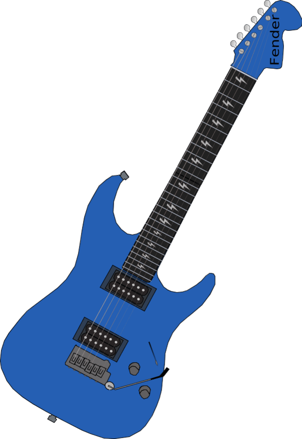 Blue Guitar Clipart