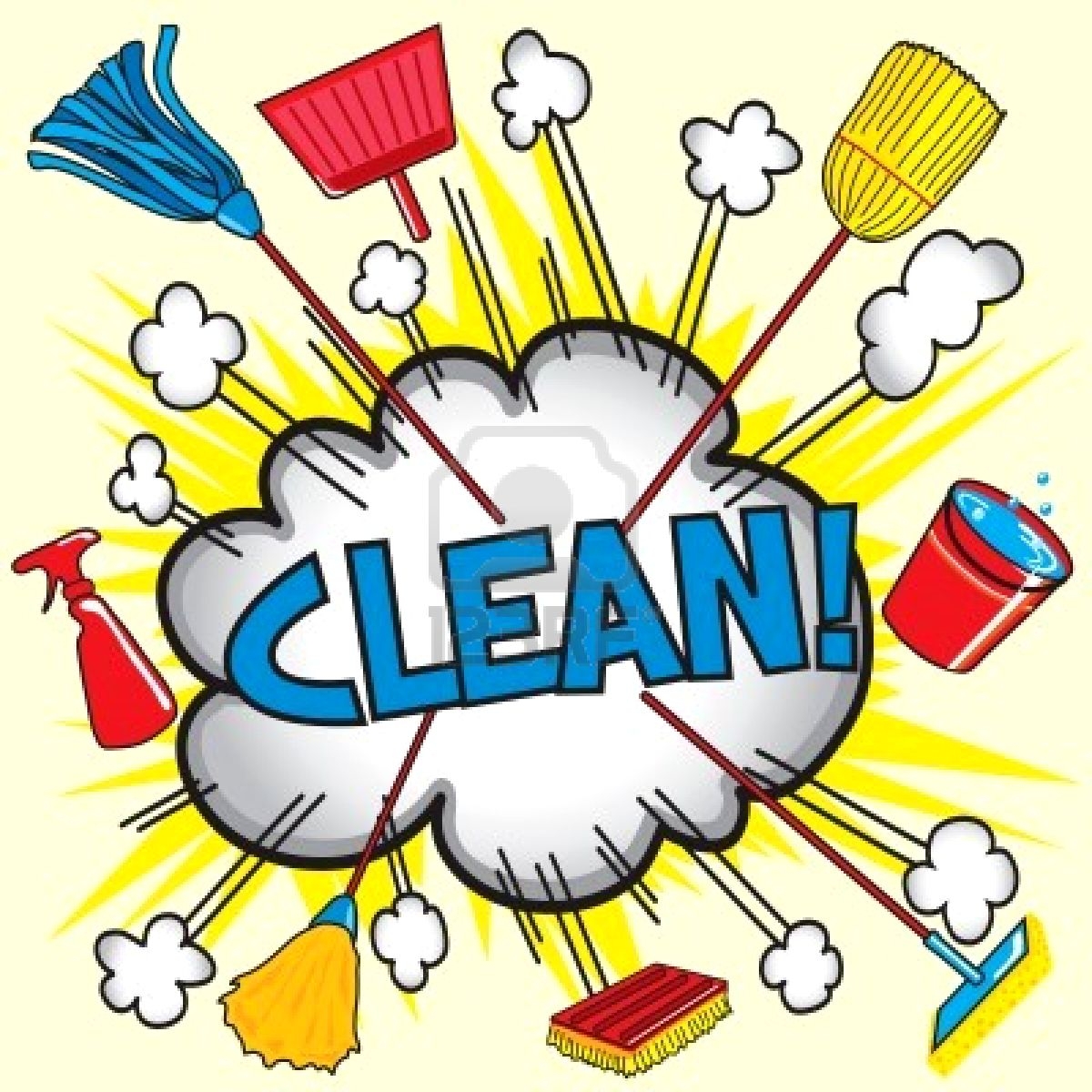 clean office clipart