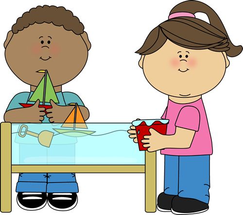 Kids Playing with Toy Sailboats in Water Table - Imaginative Play Scene