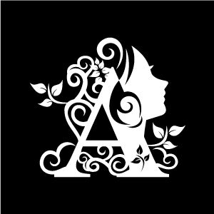 Elegant Monogram A with Floral & Silhouette Design - Vector Art Download