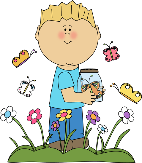Boy Catching Butterflies in a Jar - Nature Exploration for Kids