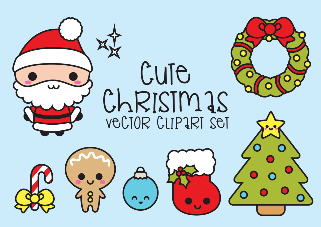 clipart kawaii cute christmas - Clip Art Library