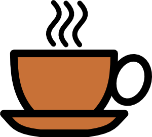 Coffee Cup Icon - Minimalist Vector Illustration for Web Design