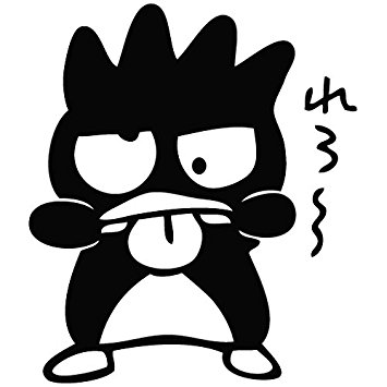 Black-and-white cartoon character with spiky hair, wide eyes, and hands covering mouth, expressing shock or surprise.