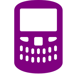 Purple blackberry icon