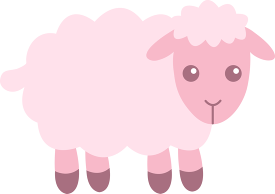 Pink Cartoon Sheep Illustration - Free Download & Usage