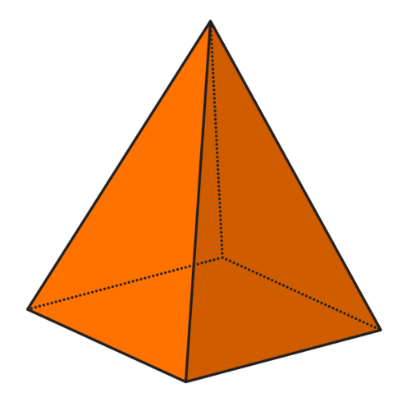 Clipart square based pyramid