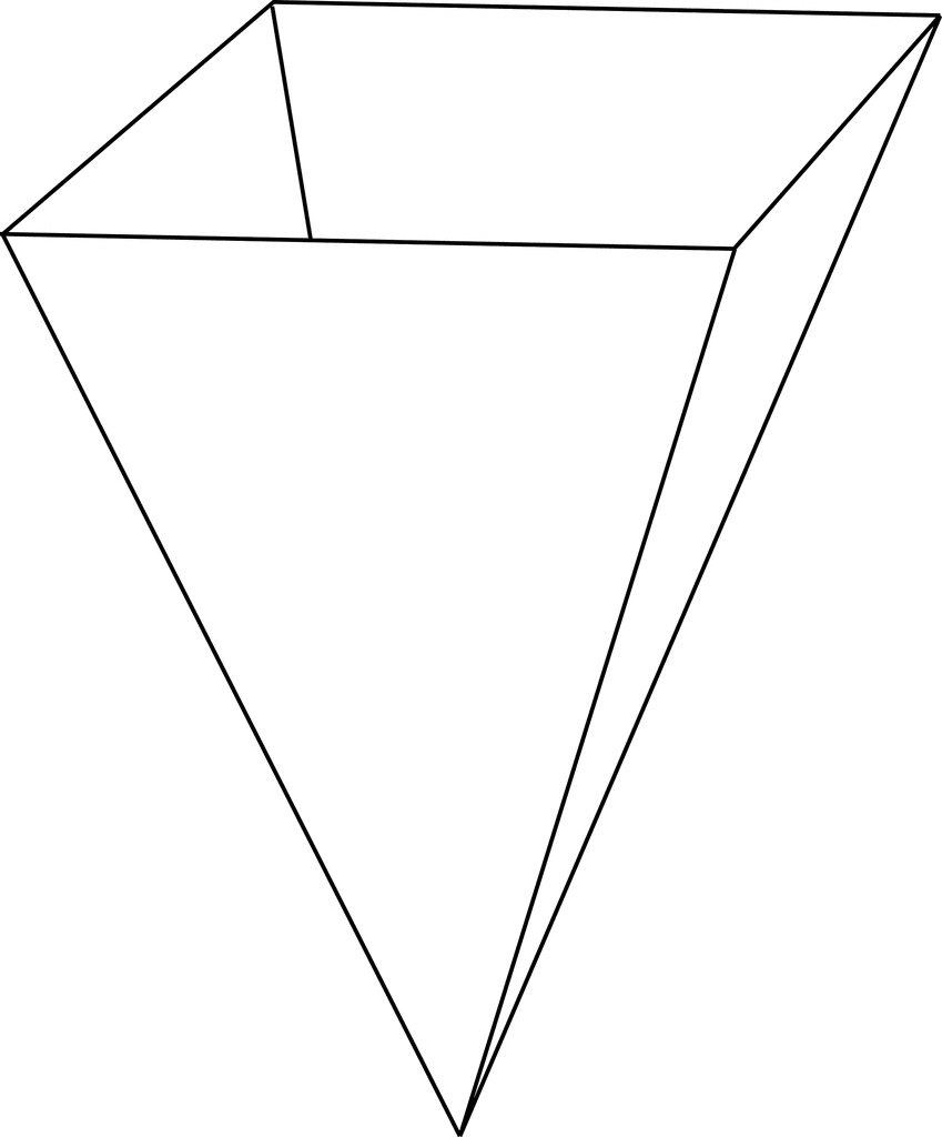 Перевернутая пирамида фигура