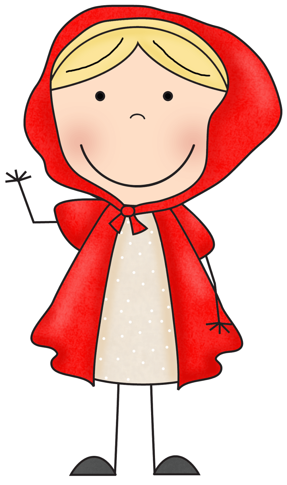Wolf little red riding hood character clipart