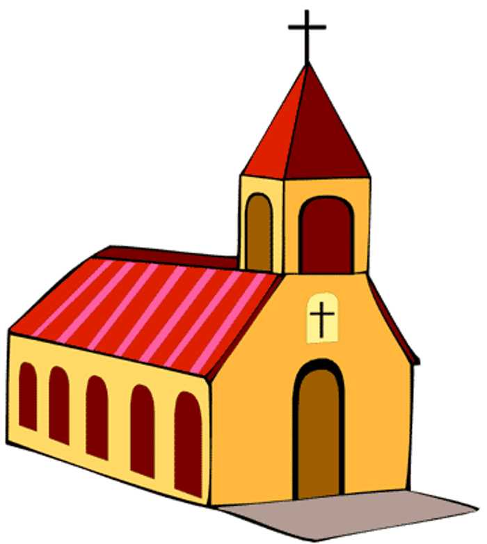 Adding Some Playfulness to Your Holiday Decor with Cartoon Church Cliparts