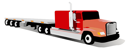 Flatbed Tow Truck Clipart