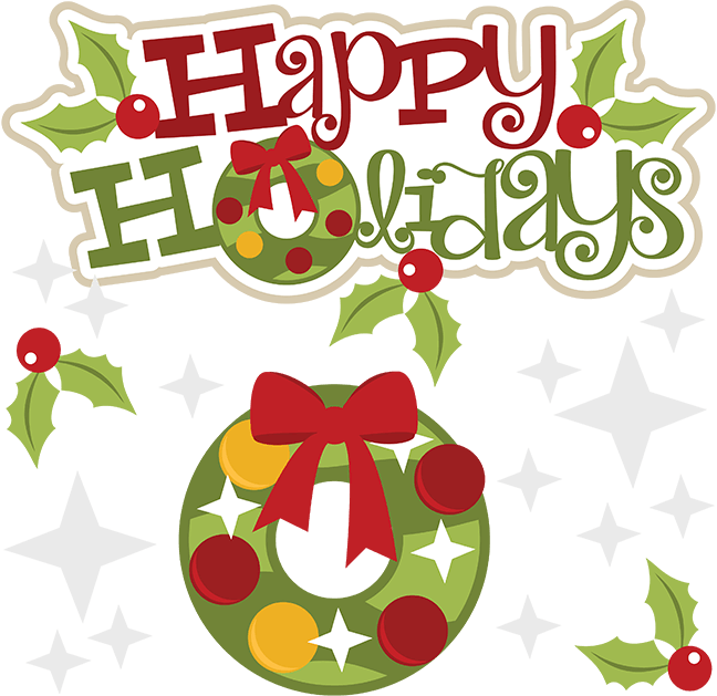Happy Holidays Graphic Design - Free Clipart for Seasonal Greetings